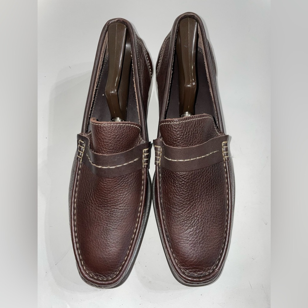 Sandro Moscoloni Brown Leather Loafers Size 10 D